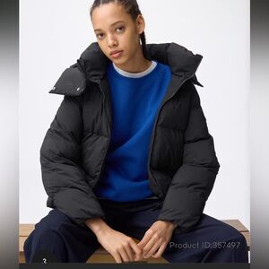 GU Black Puffer Jacket
